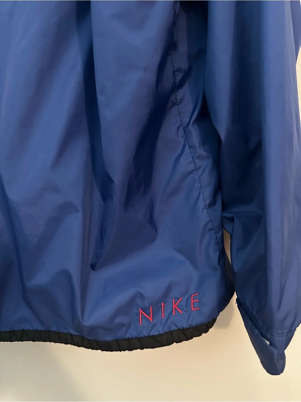 Nike Vintage Mesh Lined Windbreaker Y2K Embroidered Spellout Logo Youth XL